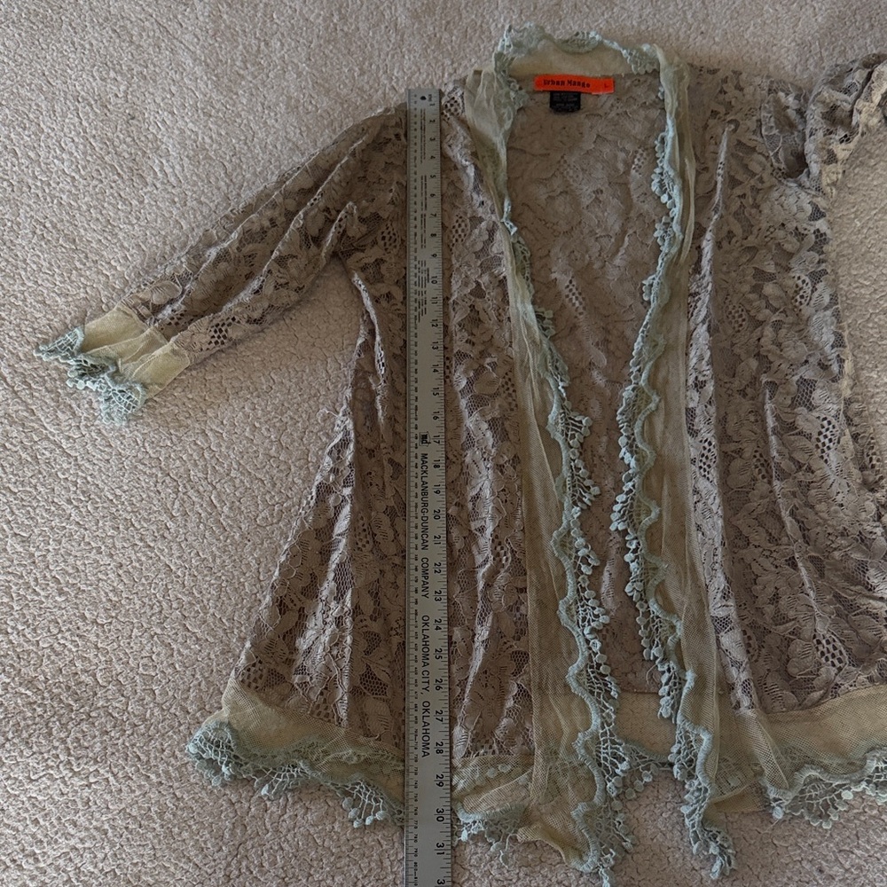 Urban Mango Bohemian Lace Women's Tunic in Beige and Cream Large - Picture 7 of 7